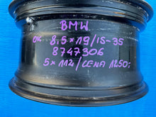 Load image into Gallery viewer, 1x Alufelge 19 Zoll 8.5" 5x112 35ET 8747306 BMW Rim Wheel FEL1680052061zm
