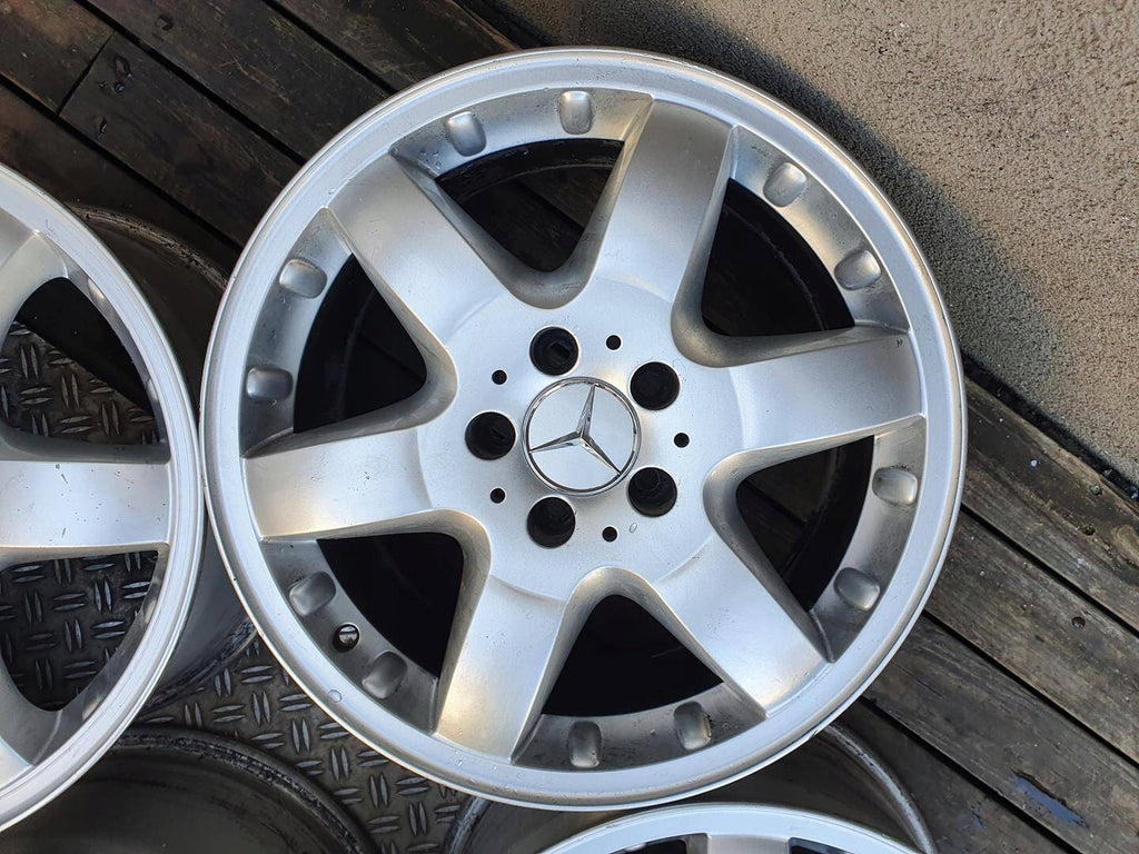 4x Alufelge 17 Zoll 8.5" 5x112 52ET Glanz Silber A1634012702 Mercedes-Benz W163