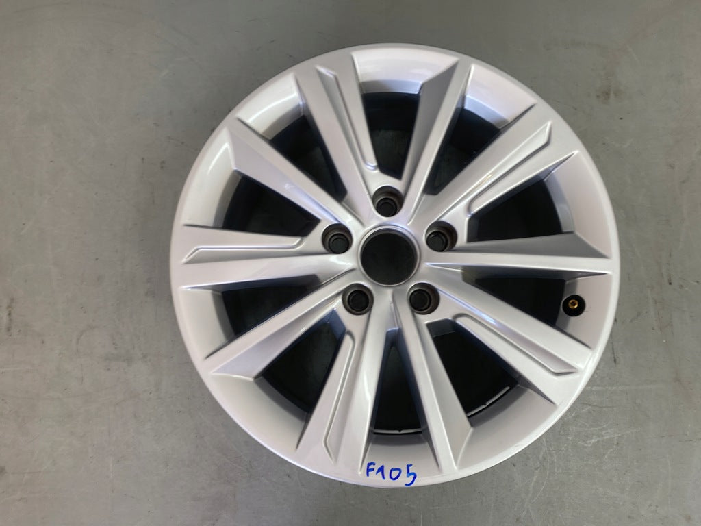 1x Alufelge 16 Zoll 6.5" 5x112 33ET Glanz Silber 7N5601025 Seat Alhambra FEL8239036039zj