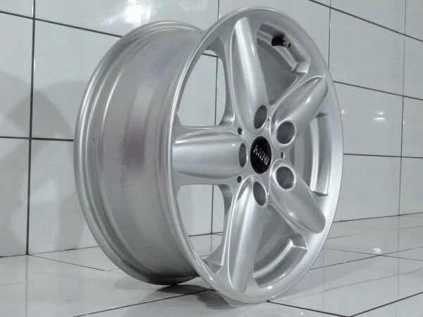 1x Alufelge 16 Zoll 6.5" 5x120 46ET Silber 9803720 Mini R60 Rim Wheel FEL7355553576lg