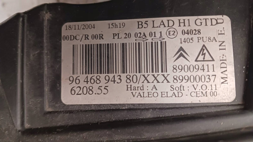 Frontscheinwerfer Citroën C4 I 9646893280 Xenon Links Scheinwerfer Headlight SCH6674968219pq