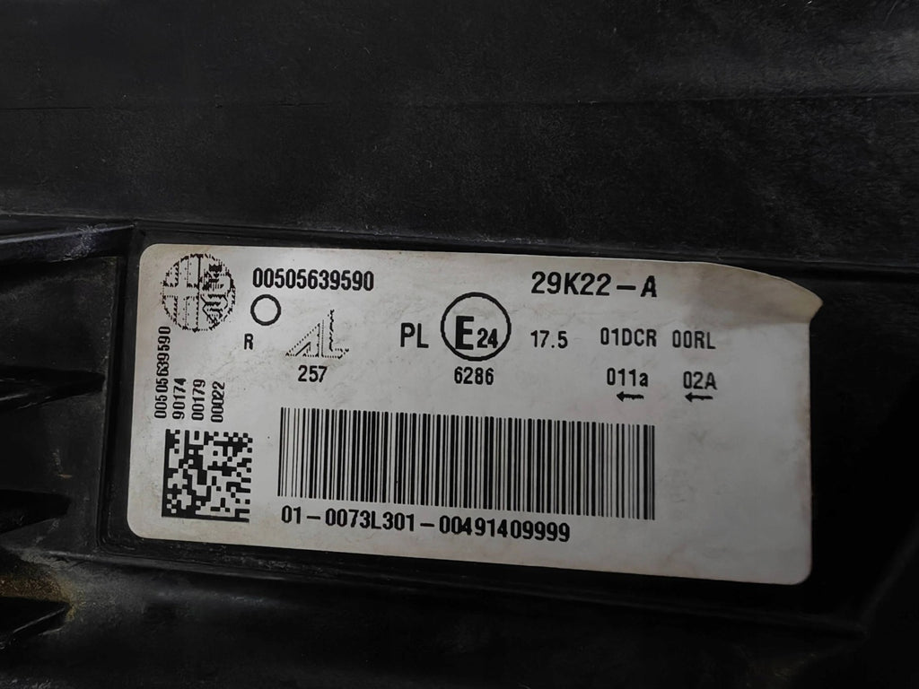Frontscheinwerfer Alfa Romeo Stelvio 505639590 Rechts Scheinwerfer Headlight SCH7112198901gn