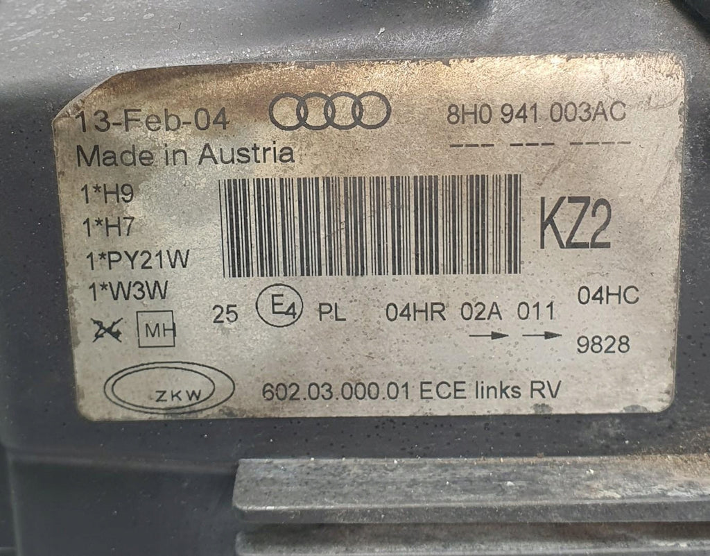 Frontscheinwerfer Audi A4 B6 8H0941003AC Links Scheinwerfer Headlight SCH5669238866dv