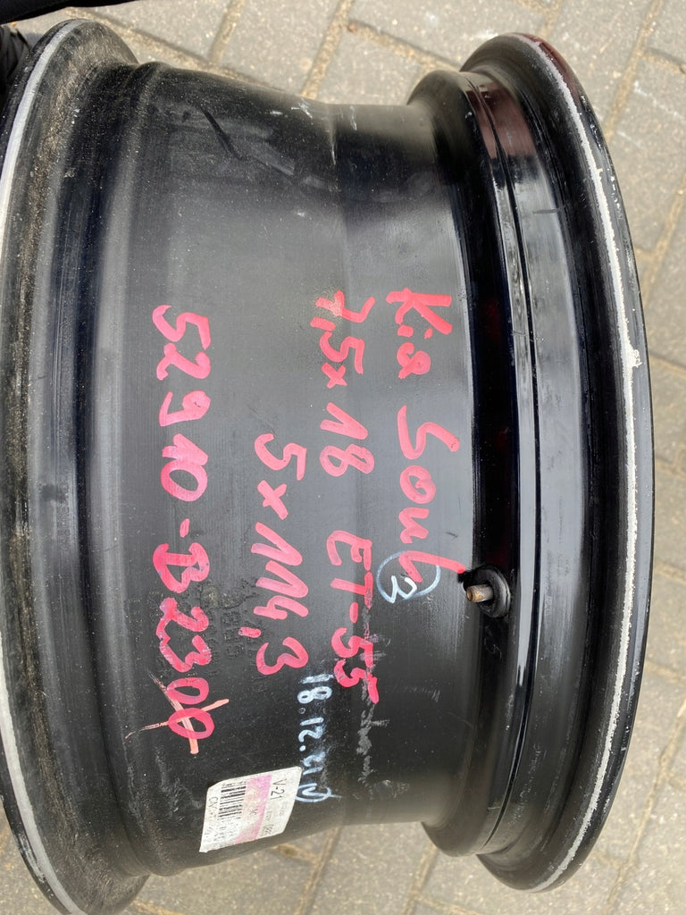 1x Alufelge 18 Zoll 7.5" 5x114.3 52910B2300 Kia Soul Rim Wheel FEL7568363653zq