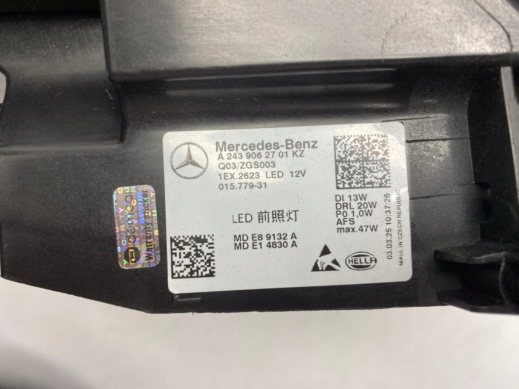 Frontscheinwerfer Mercedes-Benz Eqa Eqb A2439062701 LED Links Headlight SCH4145027484no