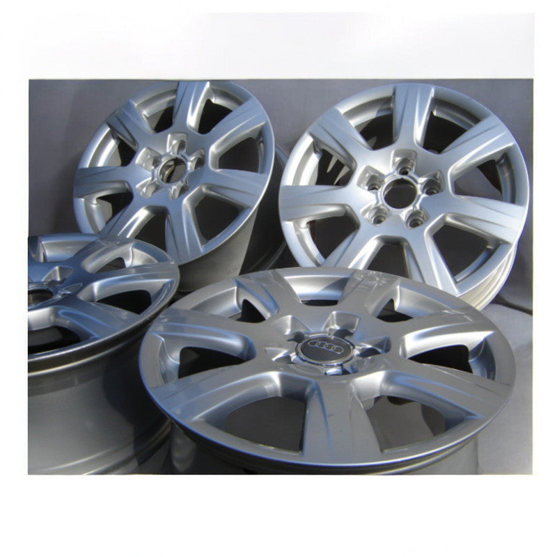 4x Alufelge 16 Zoll 7.5" 5x112 26ET Glanz Silber 8K0601025A Audi C7 A4 B8