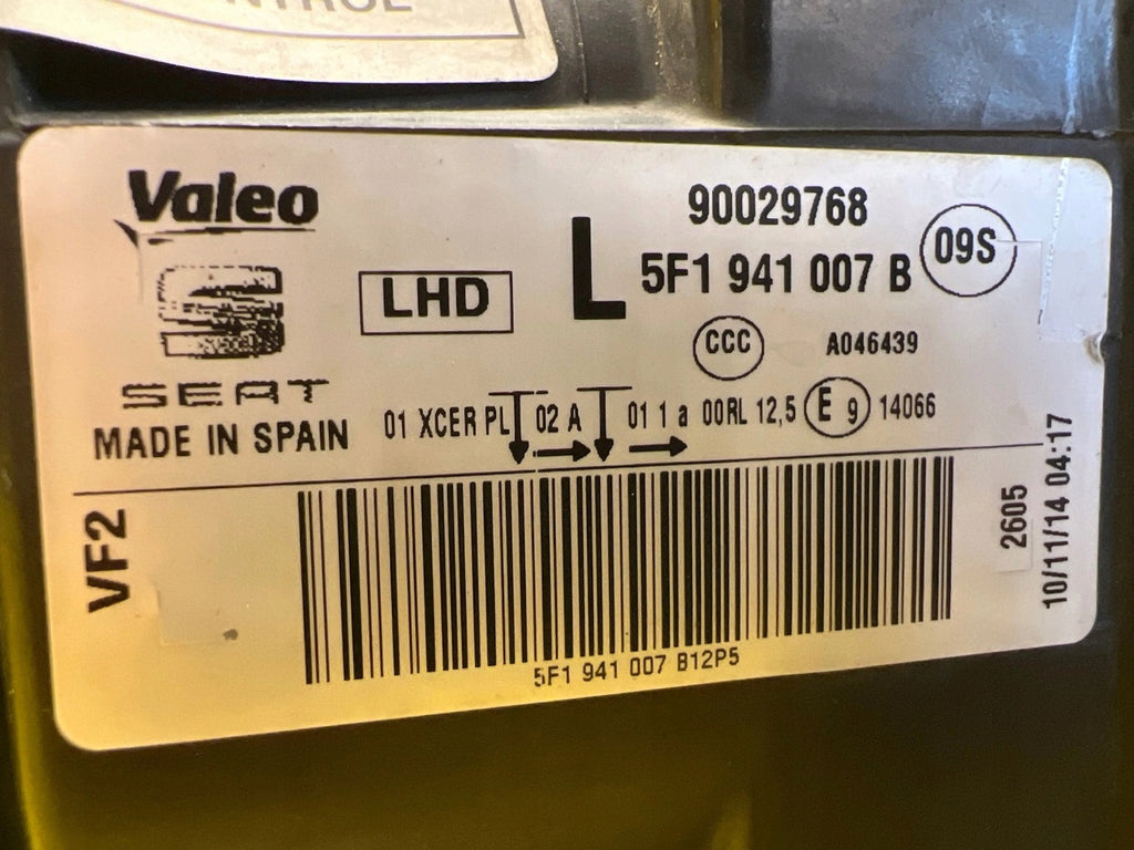 Frontscheinwerfer Seat Leon 5F1941007B LED Ein Stück (Rechts oder Links)