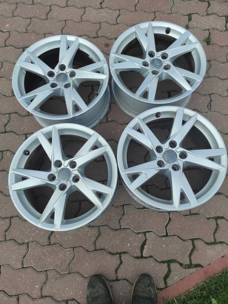 4x Alufelge 17 Zoll 7.5" 5x112 38ET Glanz Schwarz 8W0601025K Audi A4 Rim Wheel FEL9666185149en