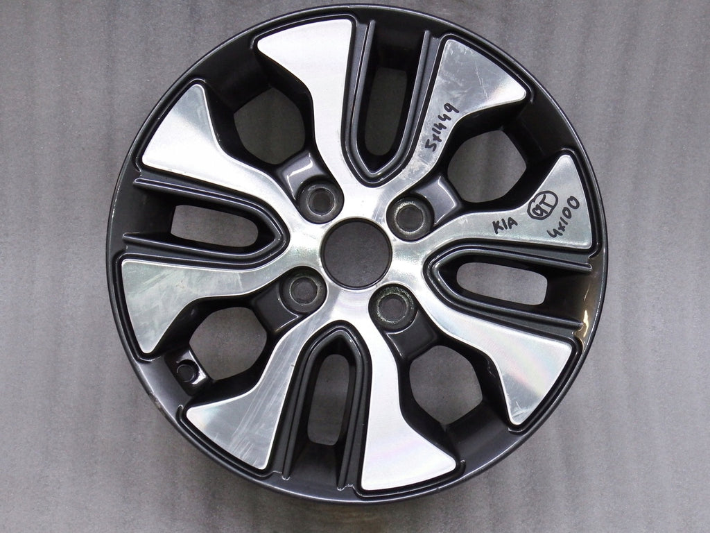 1x Alufelge 14 Zoll 5.0" 4x100 49ET Glanz 52910-1Y700 Kia Picanto Mg Rim Wheel