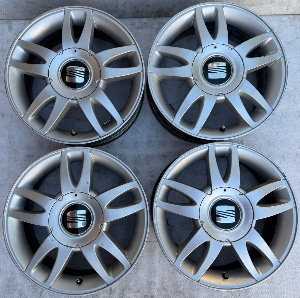 4x Alufelge 15 Zoll 6.0" 5x100 38ET 1M0601025H Seat I Rim Wheel FEL9729737571ni