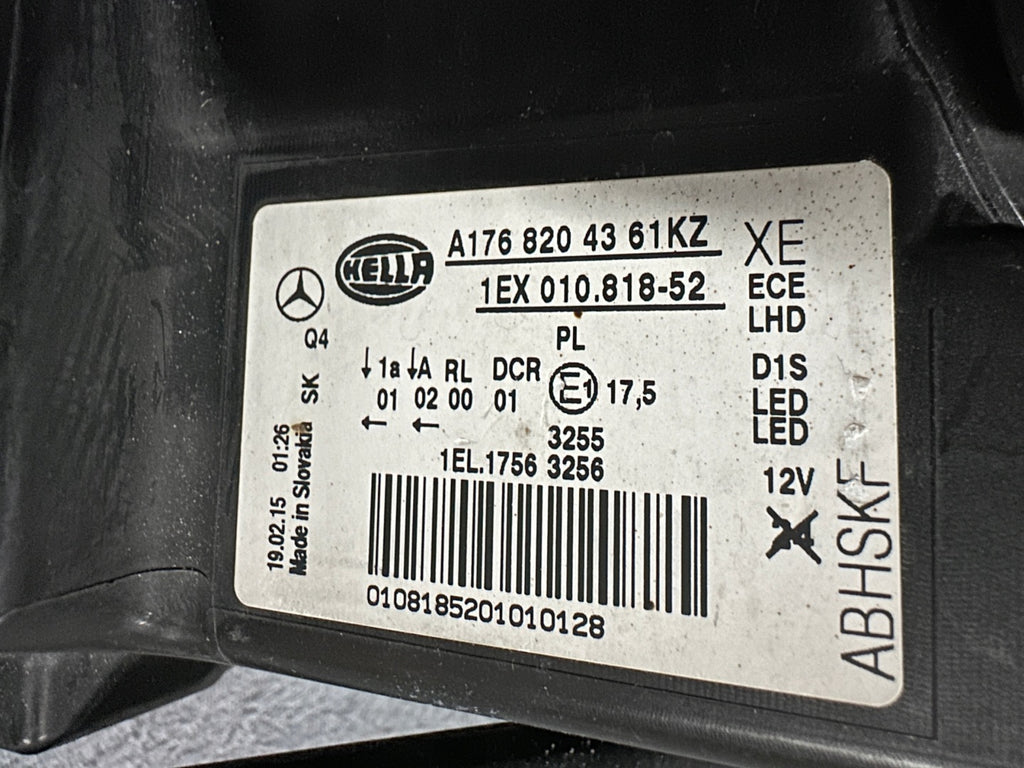 Frontscheinwerfer Mercedes-Benz W176 A1768204361 Xenon Rechts Headlight SCH7633474227vz