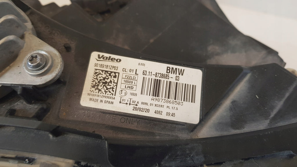 Frontscheinwerfer BMW F22 F23 8738685-03 LED Links Scheinwerfer Headlight SCH2421796403ev