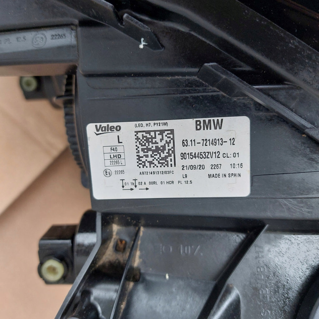 Frontscheinwerfer BMW 1 F40 7214913-12 LED Links Scheinwerfer Headlight SCH9403326890lw