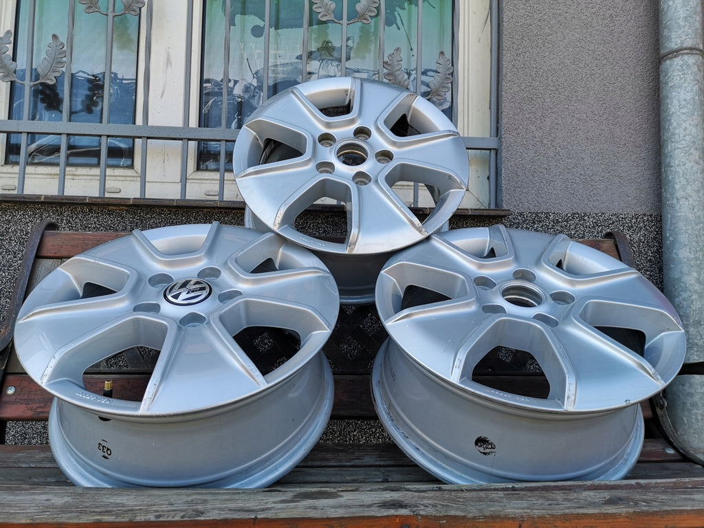 1x Alufelge 16 Zoll 6.5" 5x120 62ET Glanz Silber 2H0071496 VW Amarok Rim Wheel