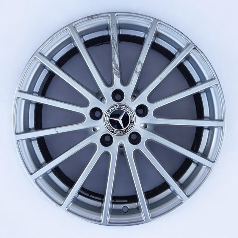 1x Alufelge 18 Zoll 6.5" 5x112 38ET Glanz Silber A1564011900 Mercedes-Benz Gla