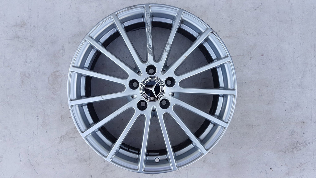 1x Alufelge 18 Zoll 6.5" 5x112 38ET Glanz Silber A1564011900 Mercedes-Benz Gla