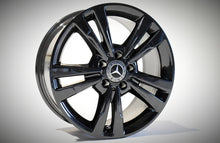 Load image into Gallery viewer, 4x Alufelge 17 Zoll 8.0" 5x112 48ET Glanz Schwarz A2124015602 Mercedes-Benz FEL2479464693mq