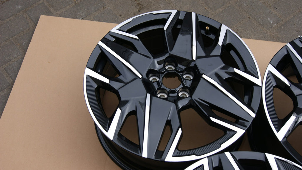 1x Alufelge 19 Zoll 7.5" 5x108 50ET Glanz Schwarz 9842668980 Peugeot Rim Wheel FEL4572635353aj