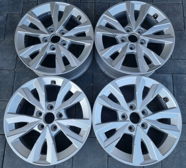 4x Alufelge 16 Zoll 6.5" 5x112 43ET Glanz Silber 8Y0071496 Audi Rim Wheel FEL6165569643cb