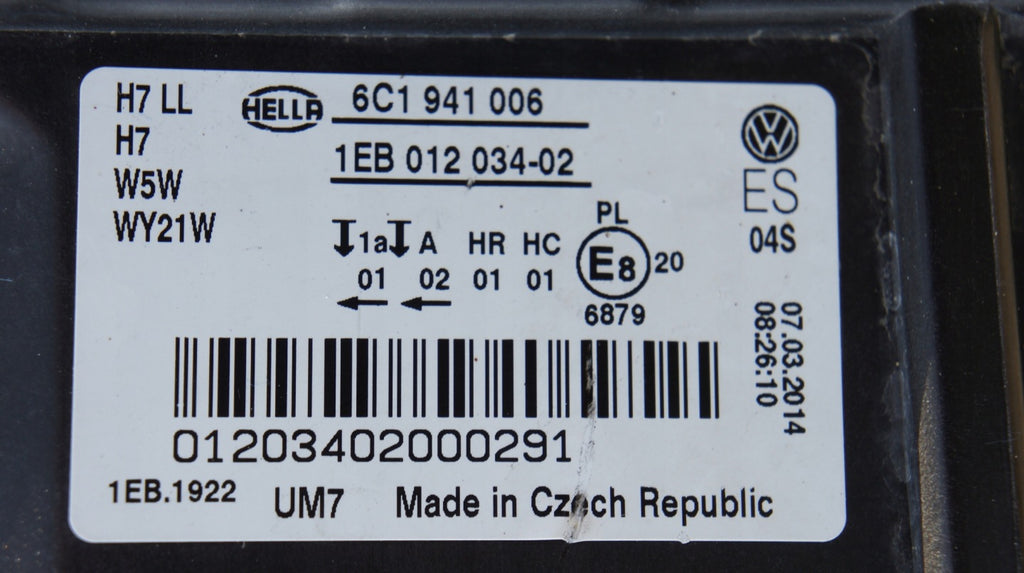 Frontscheinwerfer VW Polo 6c1 6C1941006 Rechts Scheinwerfer Headlight SCH3539932865cw