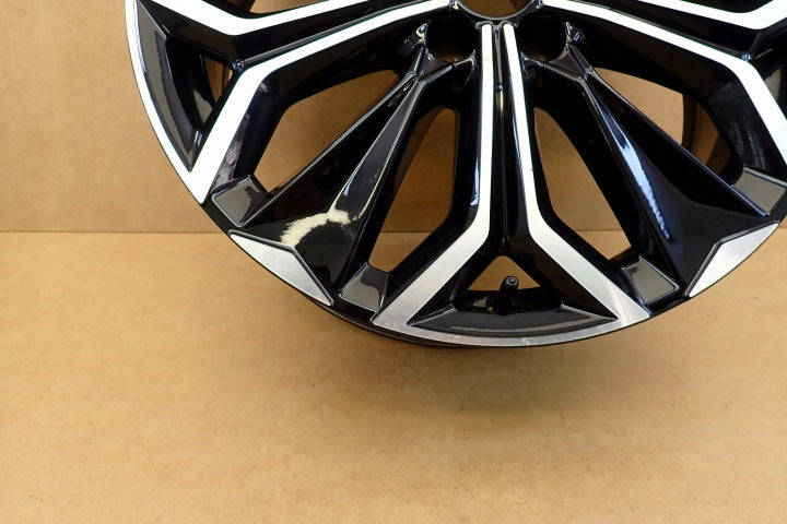 1x Alufelge 19 Zoll 7.0" 5x108 41ET Glanz Schwarz 9834512480 Citroën Ds4 Ds 4 FEL3738346945st