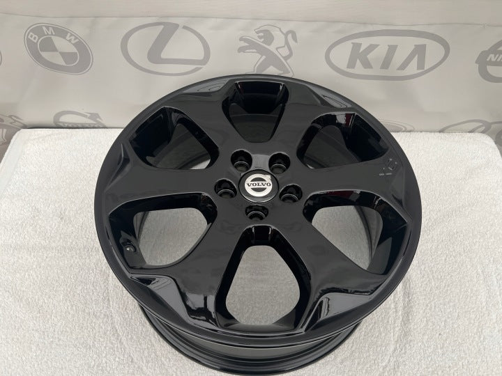 4x Alufelge 18 Zoll 7.5" 5x108 Glanz Schwarz 31200371 Volvo Xc60 I Rim Wheel FEL6275547862zb