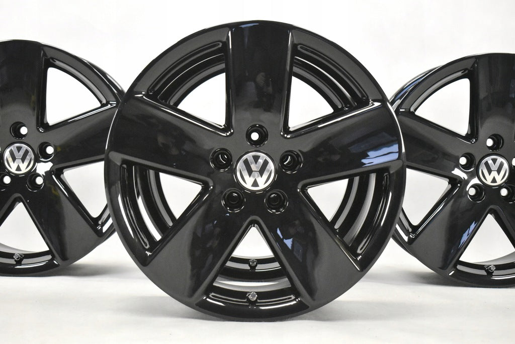 4x Alufelge 17 Zoll 7.5" 5x112 47ET Glanz Schwarz 3C0601025E VW Passat Rim Wheel FEL6301059352wh