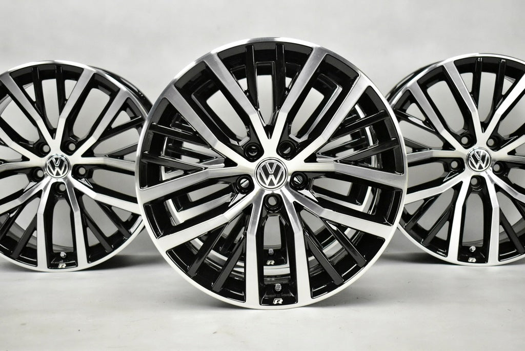 4x Alufelge 17 Zoll 7.5" 5x100 44ET Glanz Schwarz 6C0601025K VW Polo Rim Wheel FEL1672899425mt