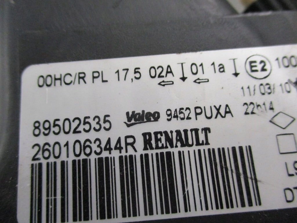 Frontscheinwerfer Dacia Logan 260106344 Rechts Scheinwerfer Headlight