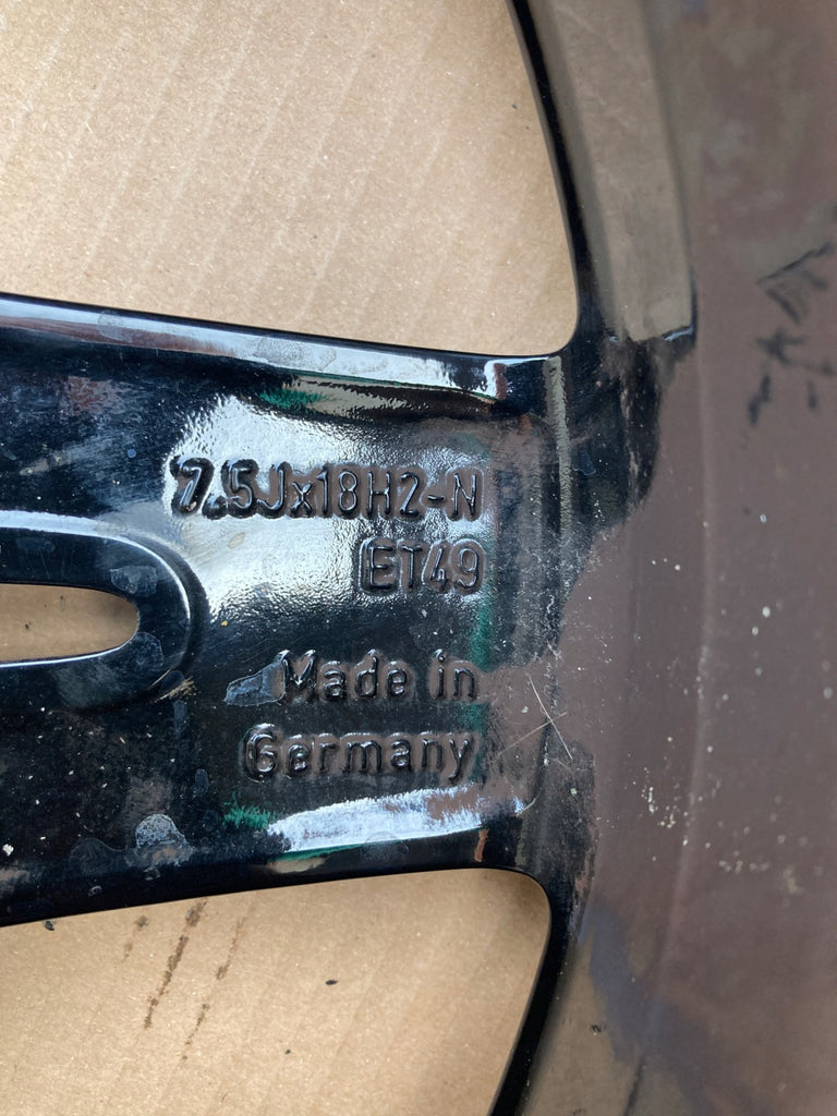 1x Alufelge 18 Zoll 7.5" 5x112 49ET Glanz Schwarz A1774010700 Mercedes-Benz W177 FEL7865097698tm