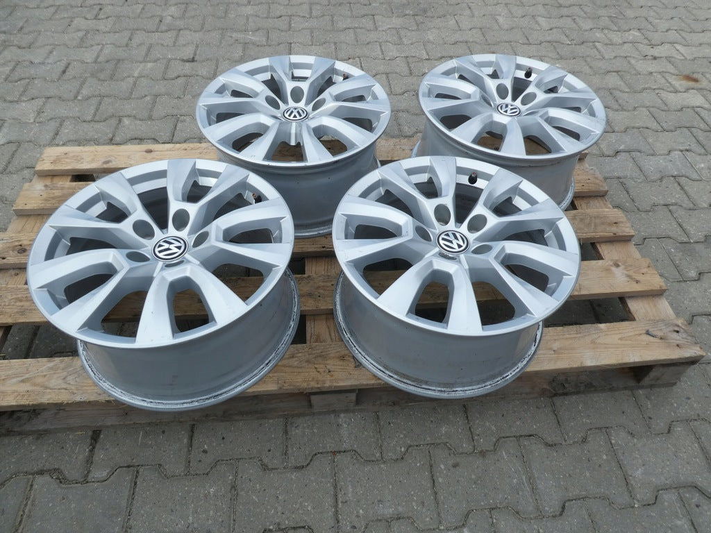 4x Alufelge 17 Zoll 8.0" 5x120 49ET Glanz Silber 2H6601025 VW Amarok Rim Wheel FEL6866505631aj