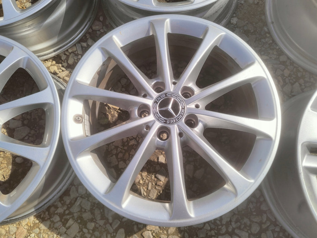 1x Alufelge 17 Zoll 6.5" 5x112 44ET Glanz Silber A1774011300 Mercedes-Benz Cla FEL1744002314nh