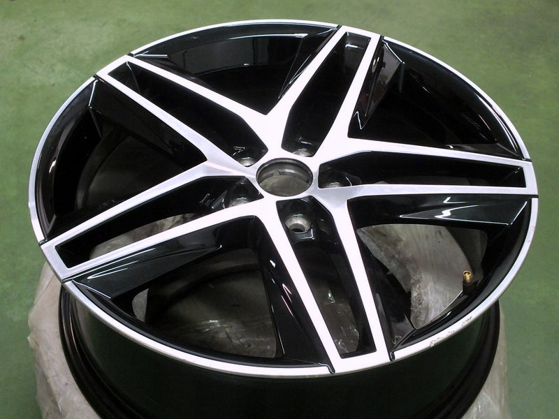 1x Alufelge 18 Zoll 7.0" 5x100 51ET Glanz Schwarz 6F0601025 Seat Rim Wheel