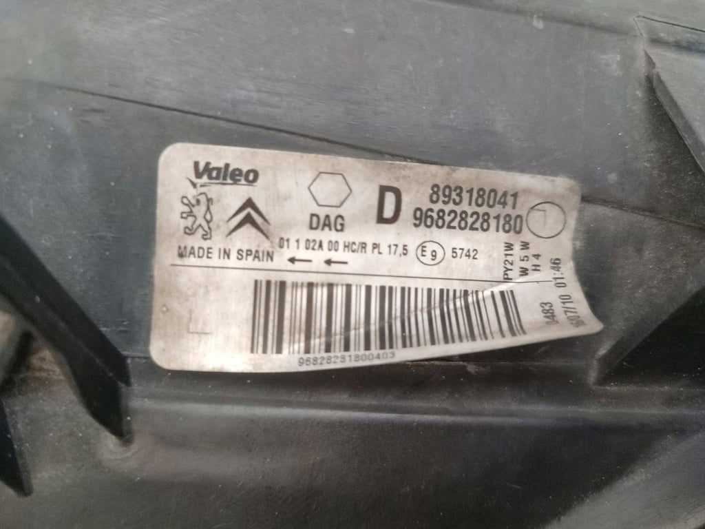 Frontscheinwerfer Citroën Berlingo 9682828180 Rechts Scheinwerfer Headlight SCH2084629210vo