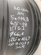 Laden Sie das Bild in den Galerie-Viewer, 1x Alufelge 18 Zoll 6.5" 5x114.3 32ET Glanz Schwarz 403001134R Renault Rim Wheel FEL9055786876cp