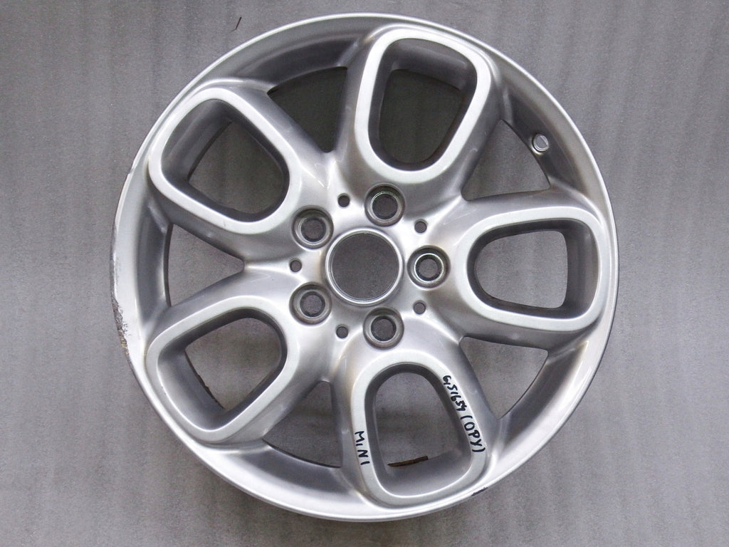 1x Alufelge 16 Zoll 6.5" 5x112 54ET Glanz Silber Mini Clubman Rim Wheel