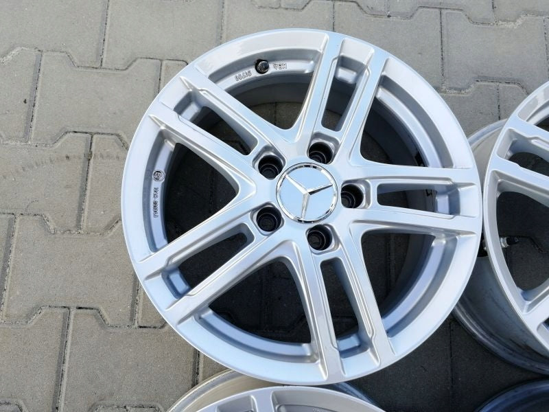 4x Alufelge 16 Zoll 6.5" 5x112 44ET TTZZ8SA44E Mercedes-Benz Cla Glc Clk Gle Cls FEL3720345134fg
