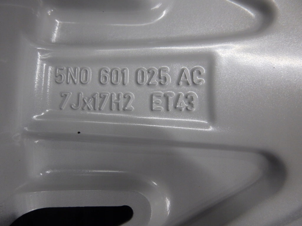 1x Alufelge 17 Zoll 7.0" 5x112 43ET Glanz Silber 5N0601025AC Ac Tiguan Rim Wheel FEL9114853655ae