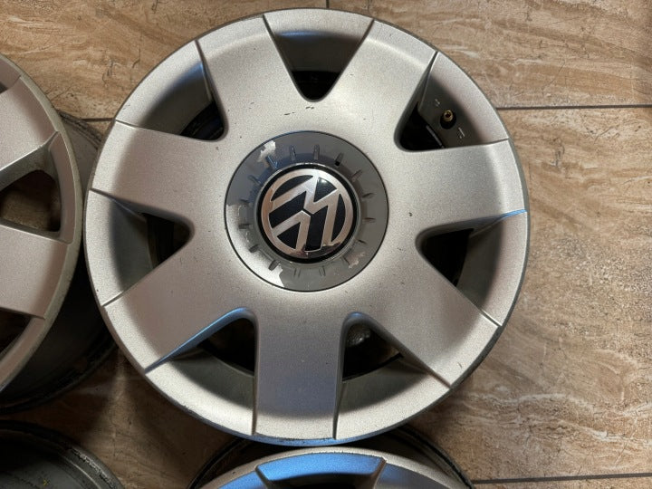 4x Alufelge 14 Zoll 6.0" 5x100 48ET 600601025 VW Polo Rim Wheel FEL1509656945nm