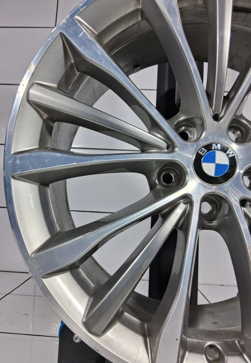 1x Alufelge 19 Zoll 8.0" 5x112 30ET Glanz Silber 6873942 BMW G31 G30 Rim Wheel FEL7366873949zn