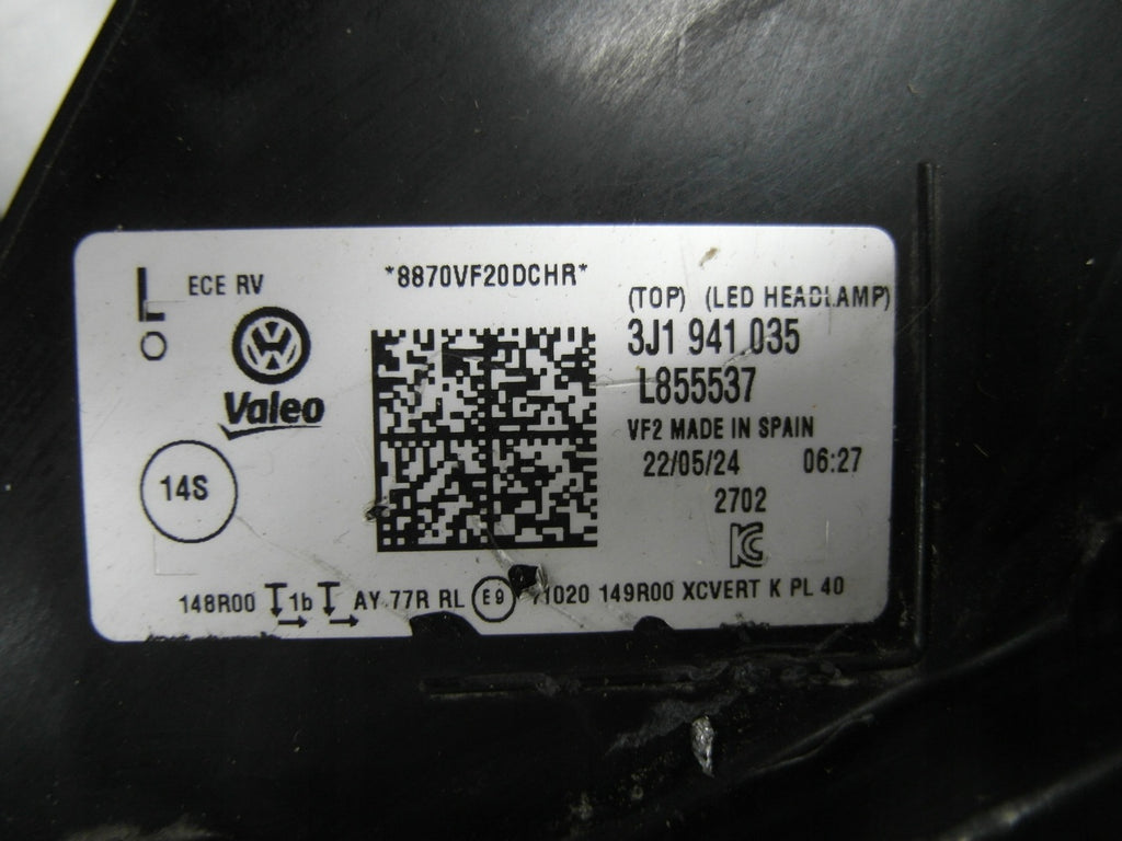 Frontscheinwerfer VW Passat 3J1941035 Full LED Links Scheinwerfer Headlight SCH9051849732ig