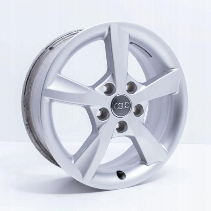4x Alufelge 16 Zoll 6.0" 5x112 48ET Glanz Silber Audi Rim Wheel FEL6754801705lh