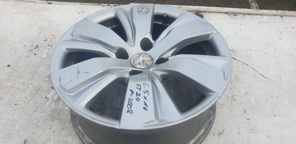 1x Alufelge 16 Zoll 6.5" 4x108 20ET Glanz Graphit 9678398177 Peugeot 2008 I FEL6028563881zx