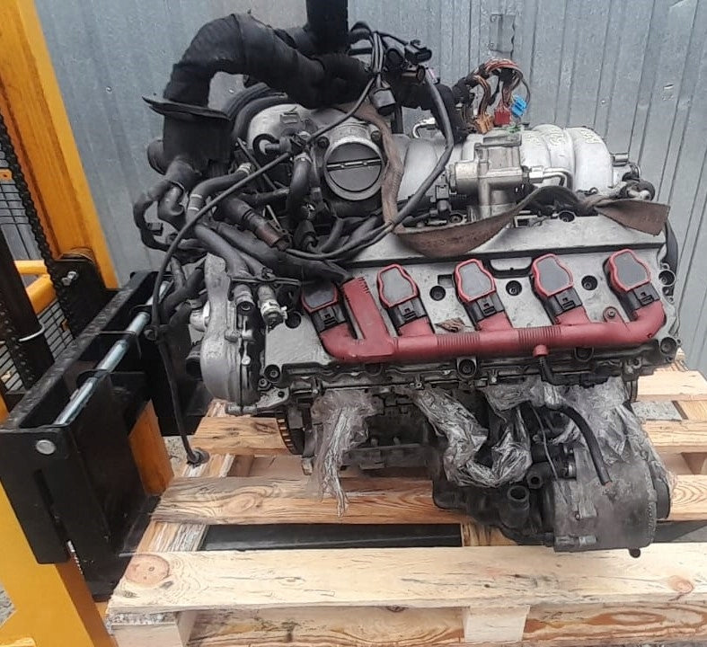 Motor Audi A8 4e2 4e8 BSM 5.2 FSI 450PS 211TKm Benzin Engine Komplett