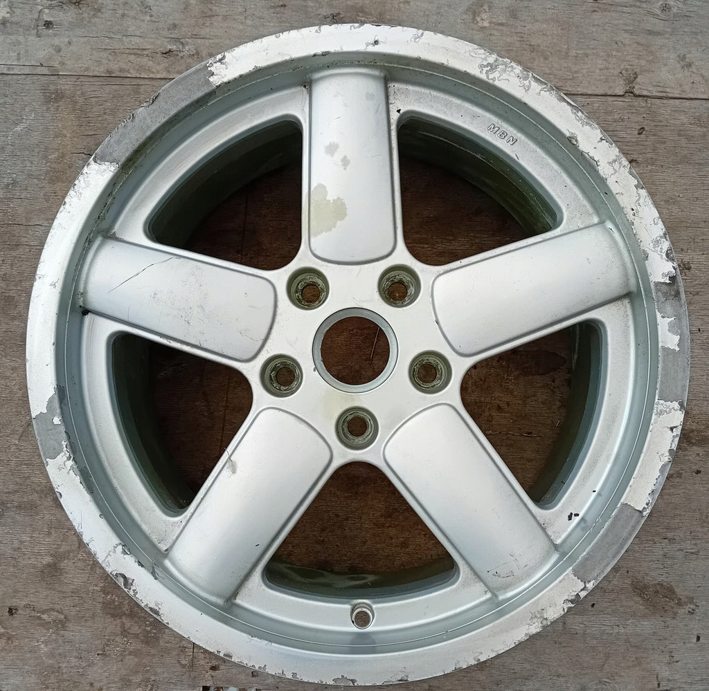 1x Alufelge 17 Zoll 8.0" 5x120 35ET Glanz Silber BMW E46 E34 Rim Wheel