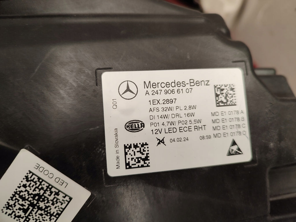 Frontscheinwerfer Mercedes-Benz W247 A2479066107 LED Links Headlight SCH7227643842od