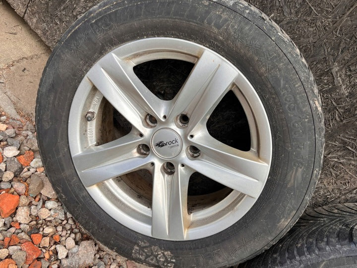 4x Alufelge 16 Zoll 7.0" 5x120 34ET Silber KBA47384 BMW 3 F30 F31 Rim Wheel FEL2881999232nh
