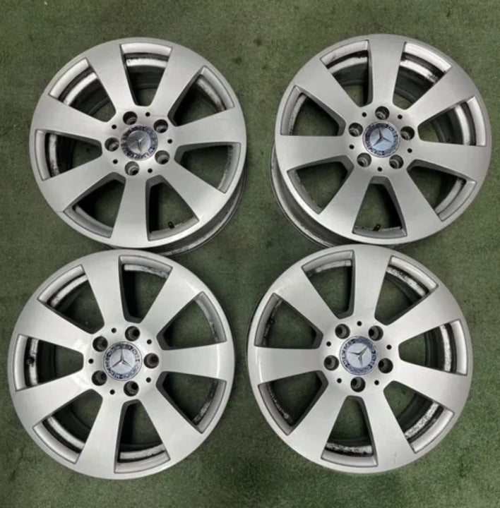 4x Alufelge 16 Zoll 7.0" 5x112 43ET A2044011102 Mercedes-Benz Rim Wheel FEL2773480315wn