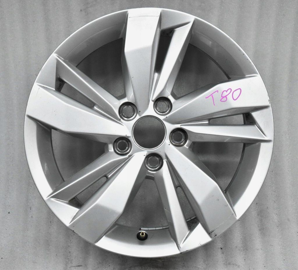 1x Alufelge 15 Zoll 5.5" 5x100 40ET Glanz Silber 2G0601025N, 2G0601025AD VW Polo