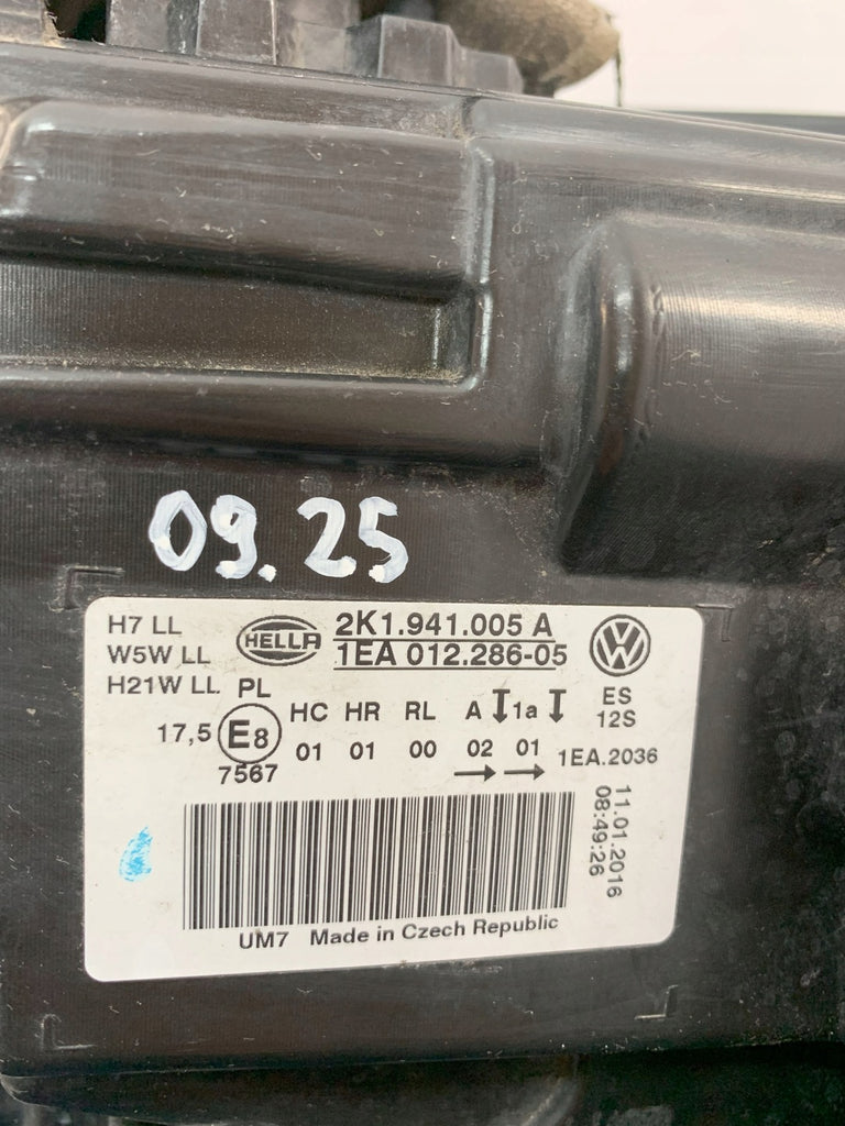 Frontscheinwerfer VW Caddy I 2K1941005A Links Scheinwerfer Headlight SCH9020883508zb